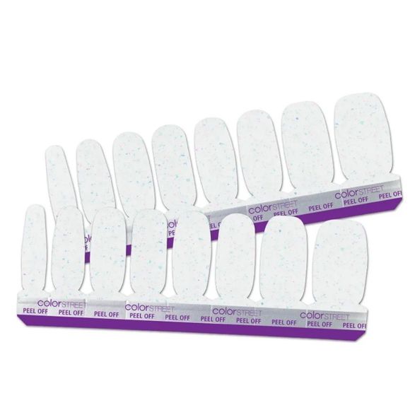 Color Street | Chasing Clouds a milky white shade with iridescent flakes - Picture 4 of 10